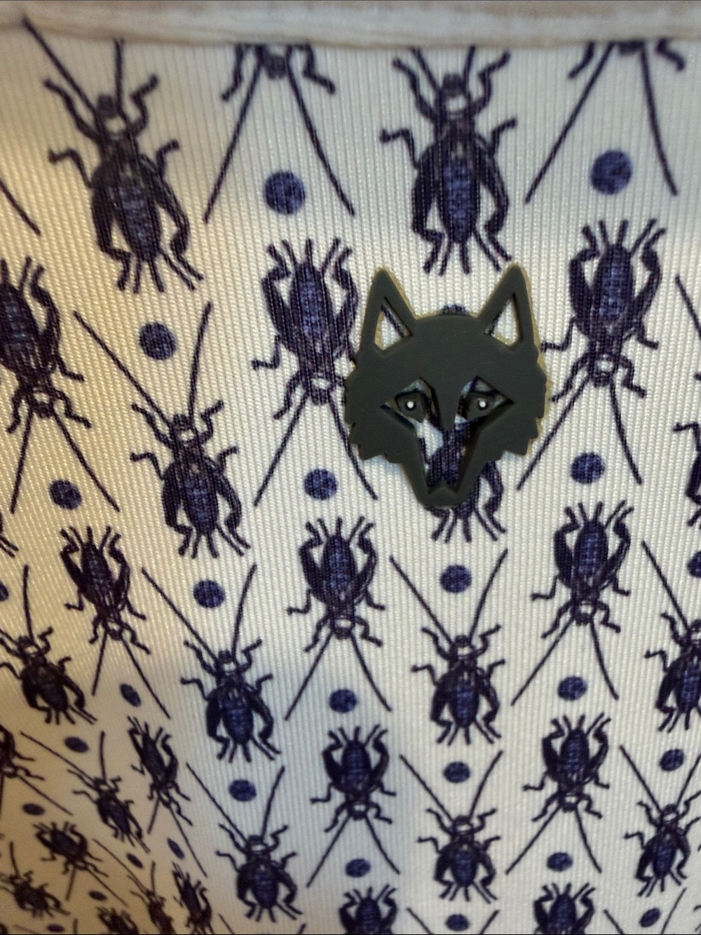 Greyson Blue & White Micro-Pattern‎ Polo - Picture 4 of 7